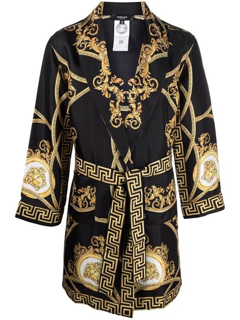 versace silk robe women's|versace barocco robes.